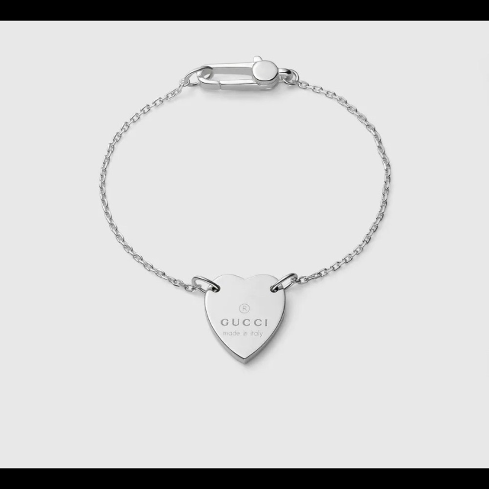 Gucci heart pendant bracelet